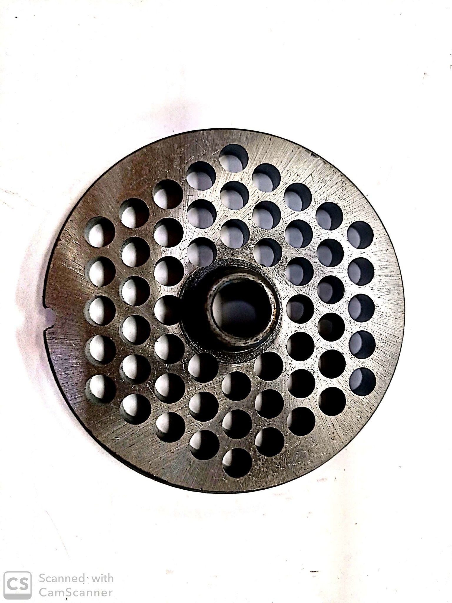 Piastra per tritacarne n. 32 foro  8 mm