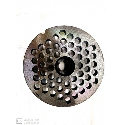 Piastra per tritacarne n. 32 foro 8 mm