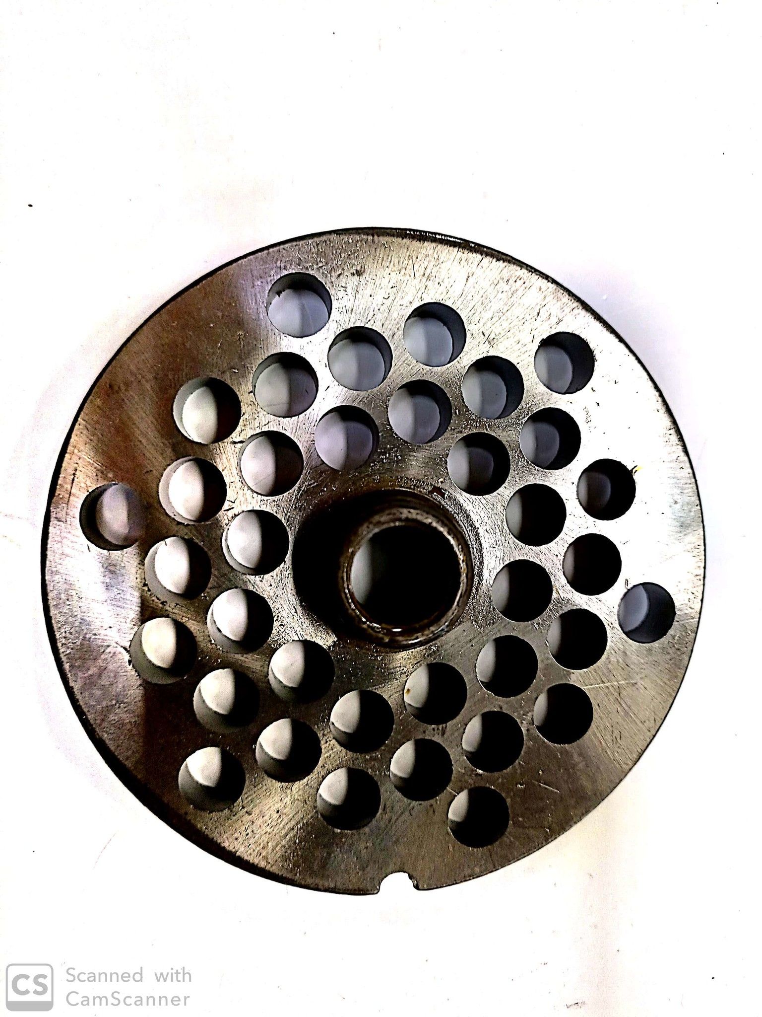 Piastra per tritacarne n. 32 foro 10 mm