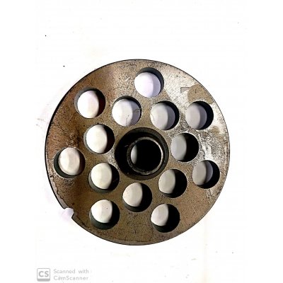 Piastra per tritacarne n. 32 foro 16 mm
