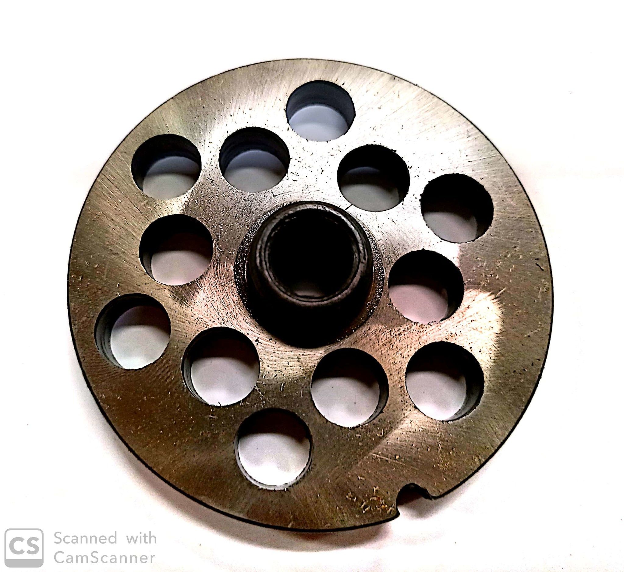 Piastra per tritacarne n. 22 foro 12 mm