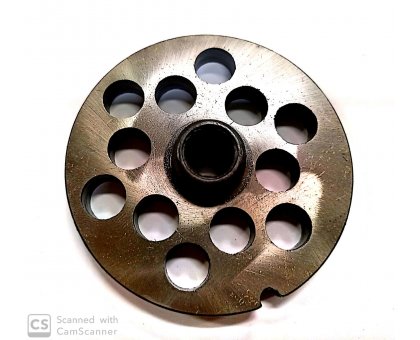 Piastra per tritacarne n. 22 foro 12 mm