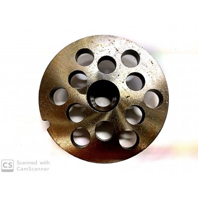 Piastra per tritacarne n. 22 foro 12 mm