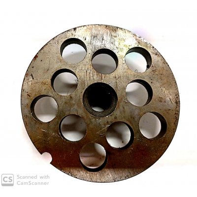 Piastra per tritacarne n. 22 foro 14 mm