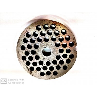 Piastra per tritacarne n. 10-12 foro 6 mm