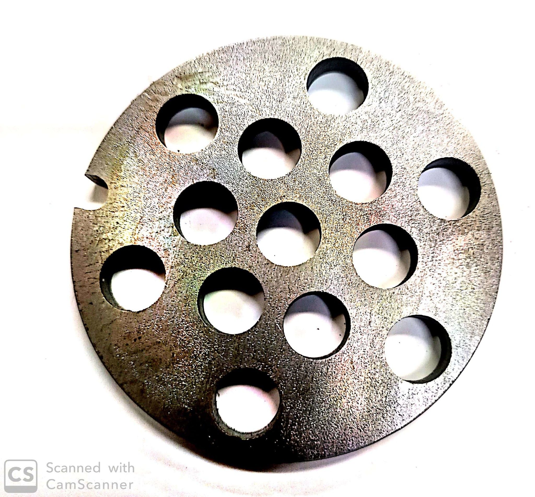 Piastra per tritacarne n. 10-12 foro 10 mm