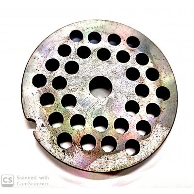 Piastra per tritacarne n. 8 foro 6 mm
