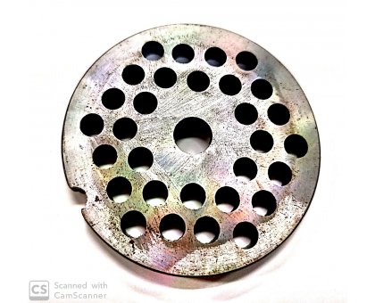 Piastra per tritacarne n. 8 foro 6 mm
