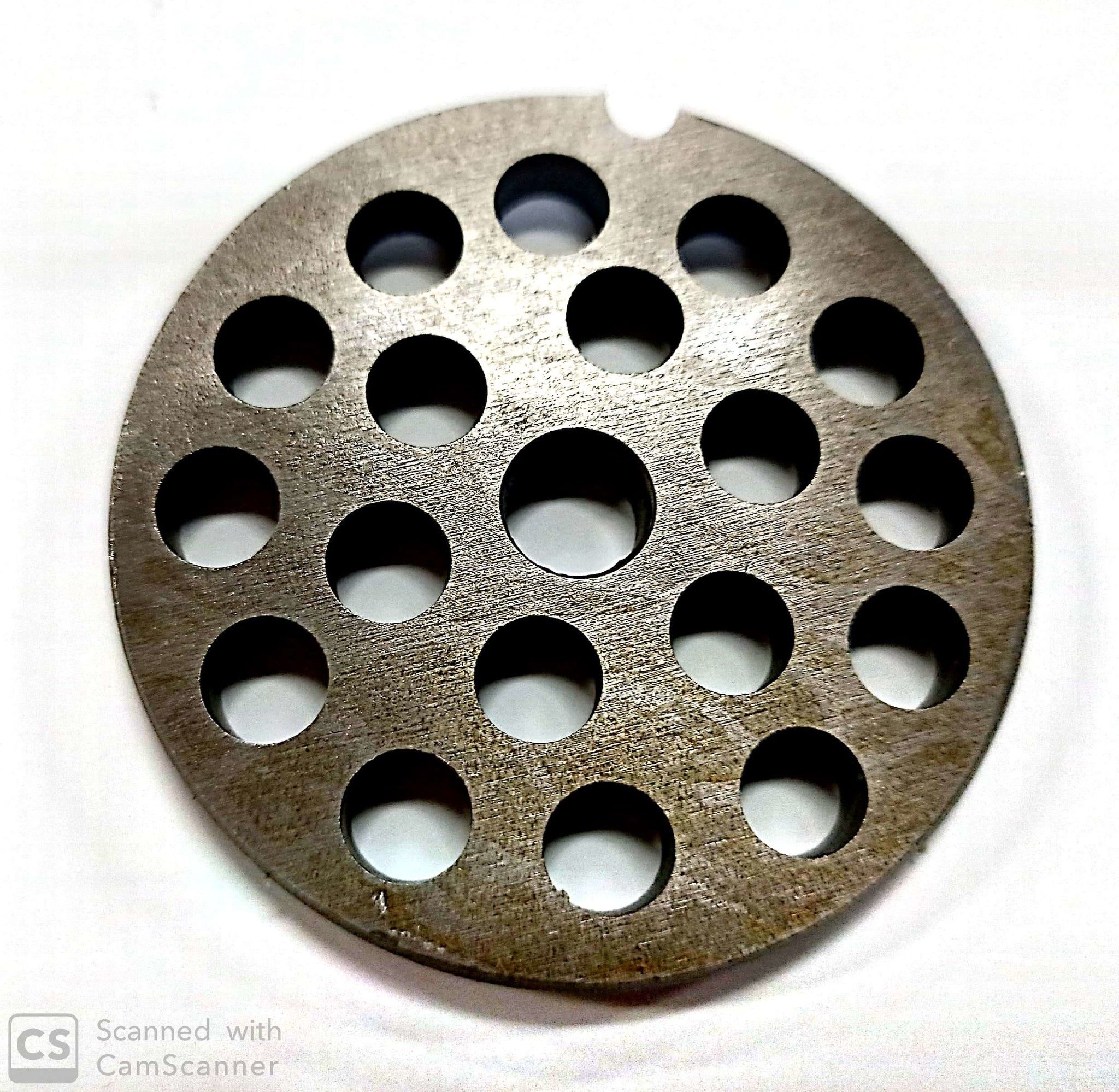 Piastra per tritacarne n.  8 foro  8 mm