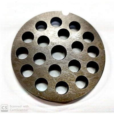 Piastra per tritacarne n. 8 foro 8 mm
