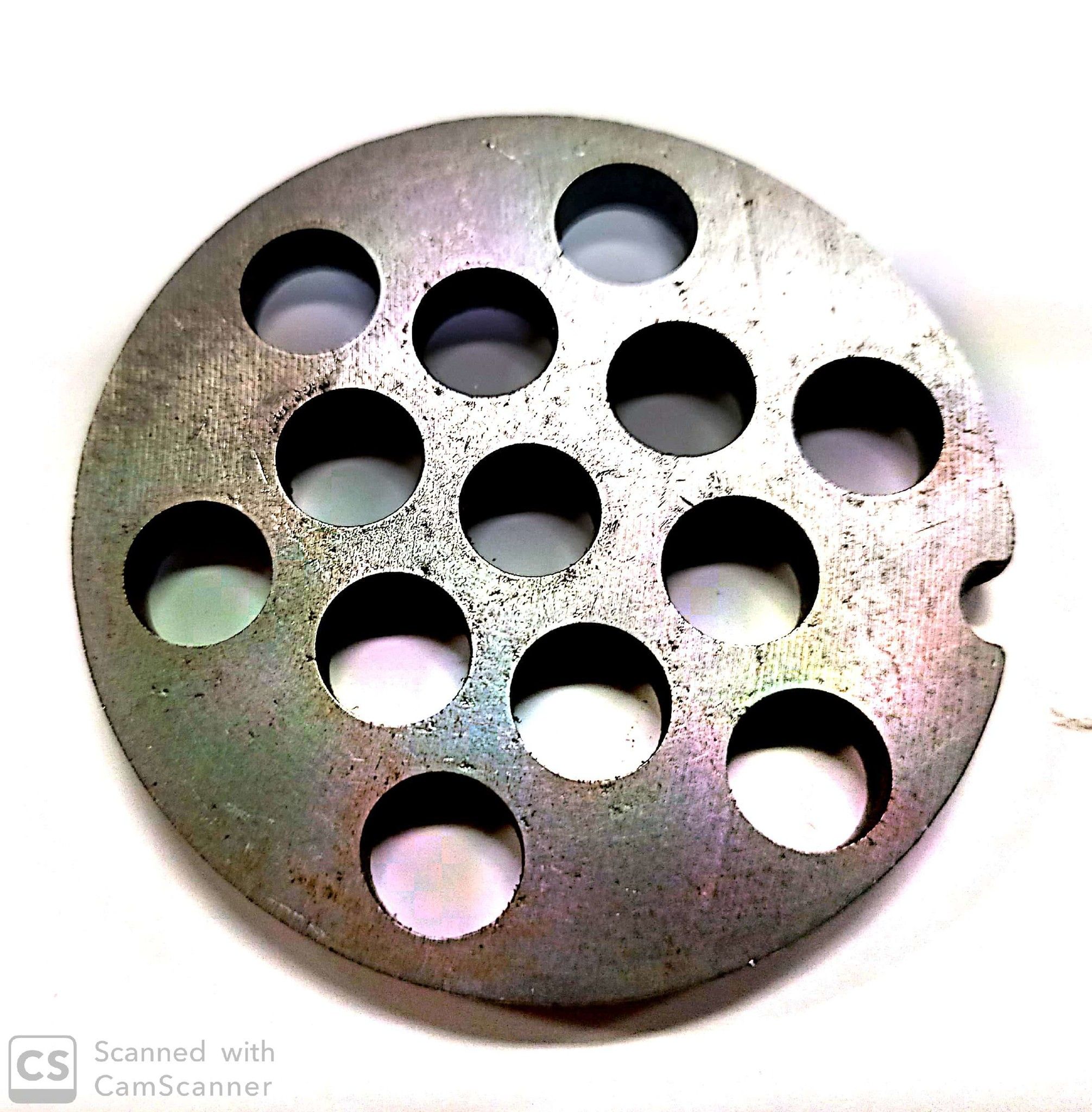 Piastra per tritacarne n.  8 foro 10 mm