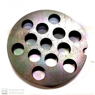 Piastra per tritacarne n. 8 foro 10 mm