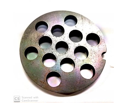 Piastra per tritacarne n. 8 foro 10 mm