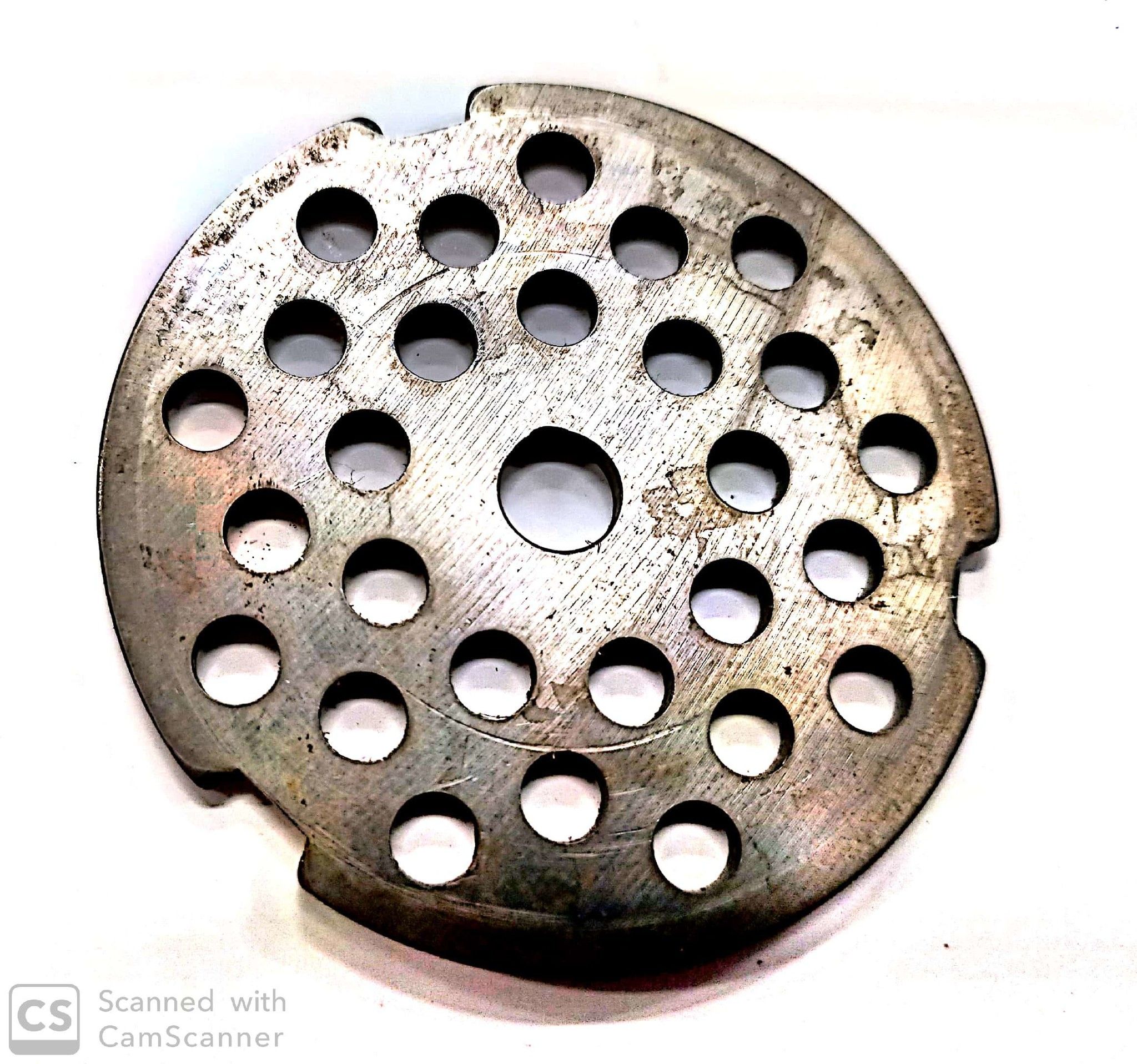 Piastra per tritacarne n.  5 foro  5 mm