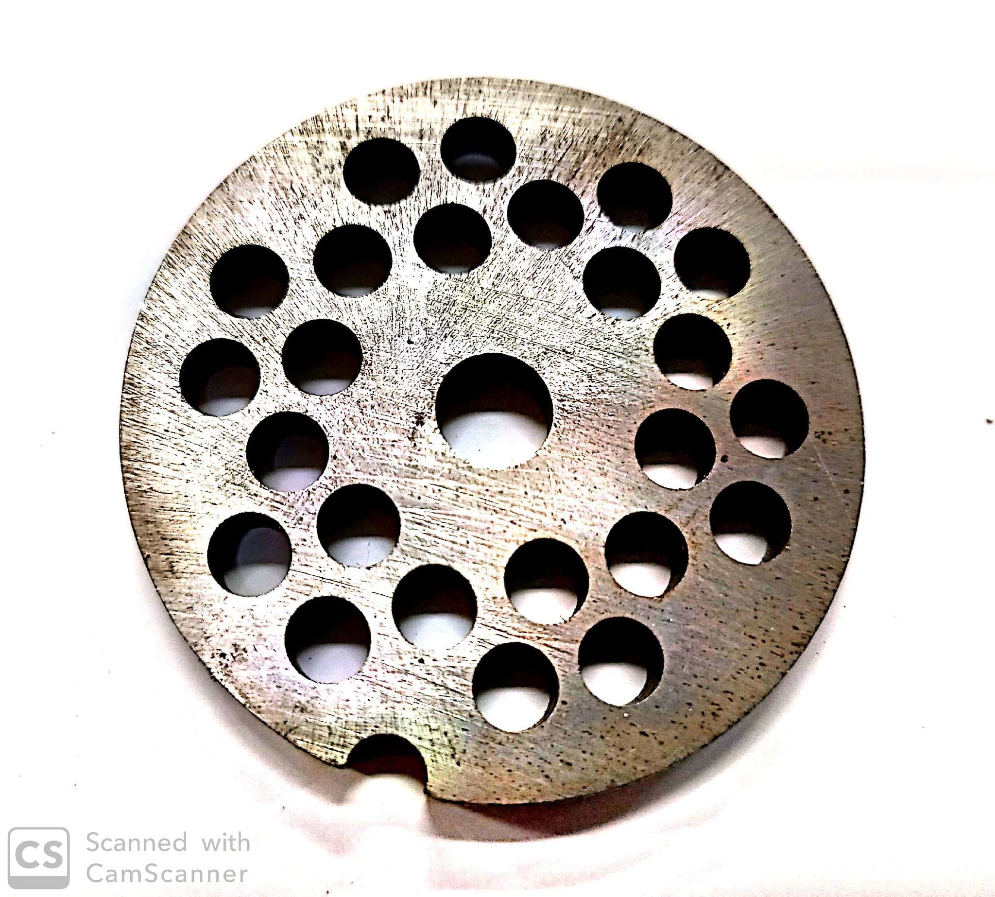 Piastra per tritacarne n.  5 foro  6 mm