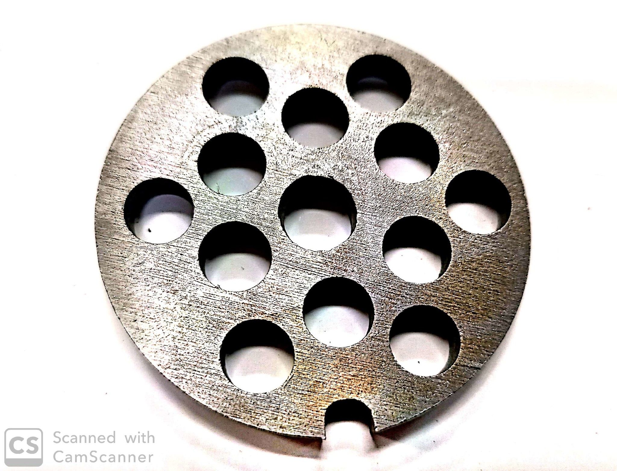 Piastra per tritacarne n.  5 foro  8 mm