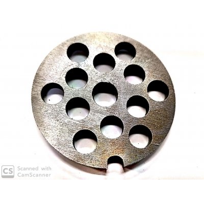 Piastra per tritacarne n. 5 foro 8 mm