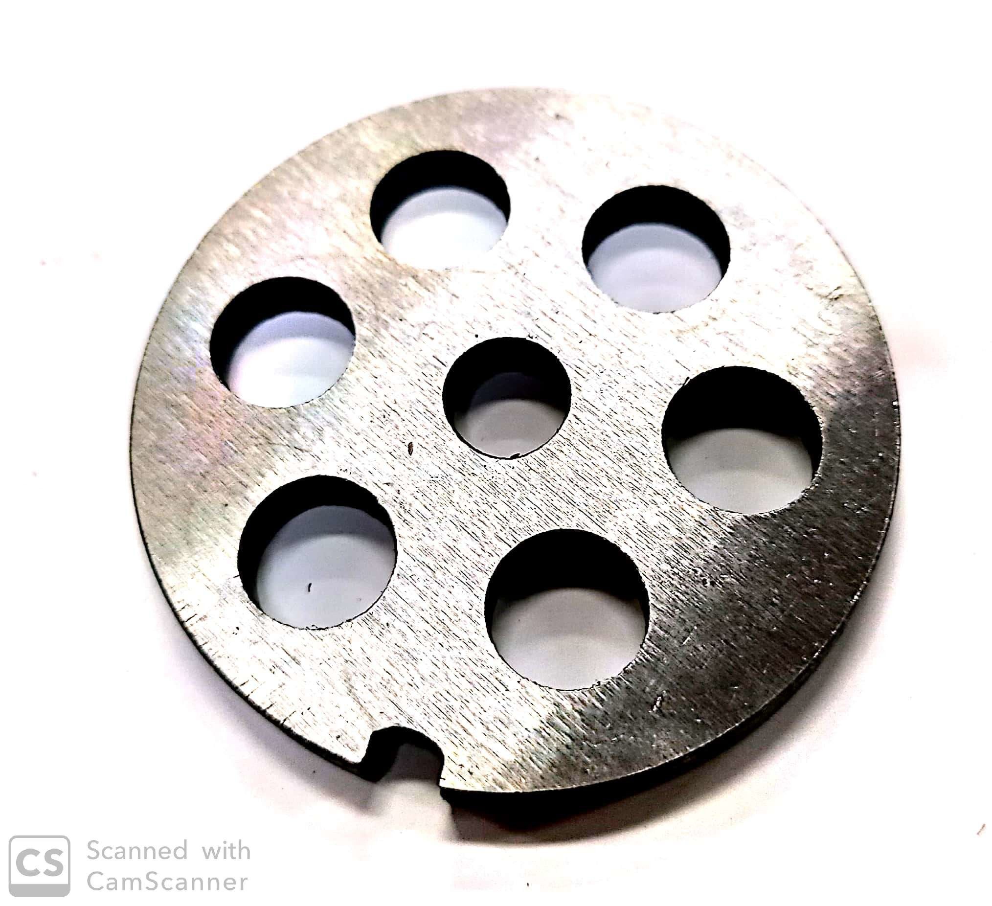 Piastra per tritacarne n.  5 foro 10 mm