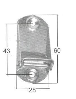 Fermacinghia metallo COMPACT ridotto