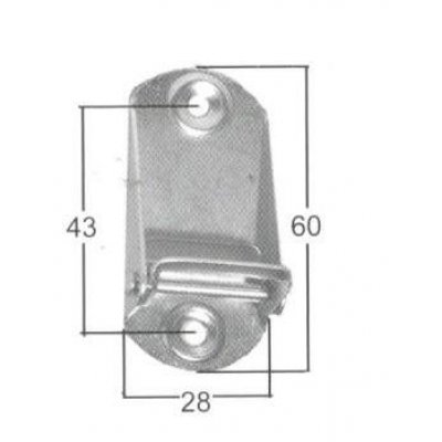 Fermacinghia metallo COMPACT ridotto