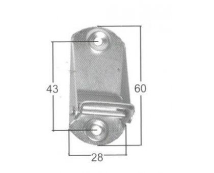 Fermacinghia metallo COMPACT ridotto