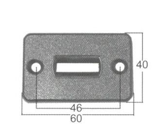 Guidacinghia ad 1 feritoia orizzontale bianco