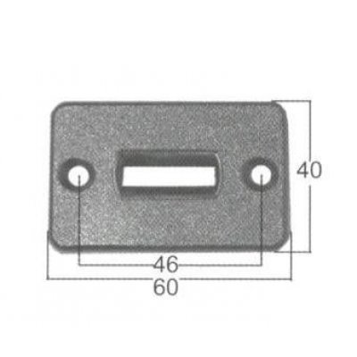 Guidacinghia ad 1 feritoia orizzontale bianco