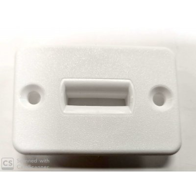 Guidacinghia ad 1 feritoia orizzontale bianco