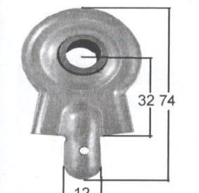 Cuscinetto su sfere senza zanca pe rullo tapparelle