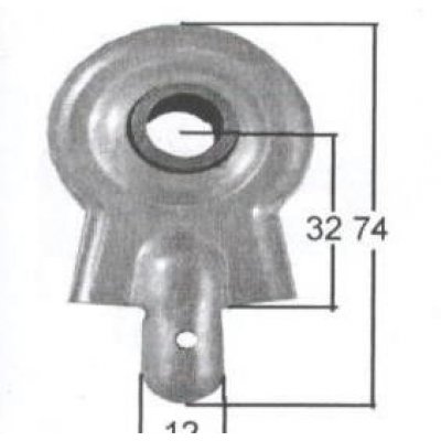 Cuscinetto su sfere senza zanca pe rullo tapparelle
