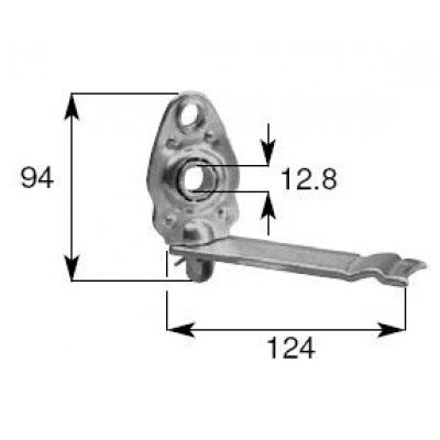 Cuscinetto su sfere per riduttori con zanca a muroper tapparelle