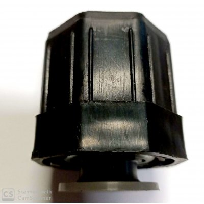 Calotta ottagonale con cuscinetto in PVC per tapparelle