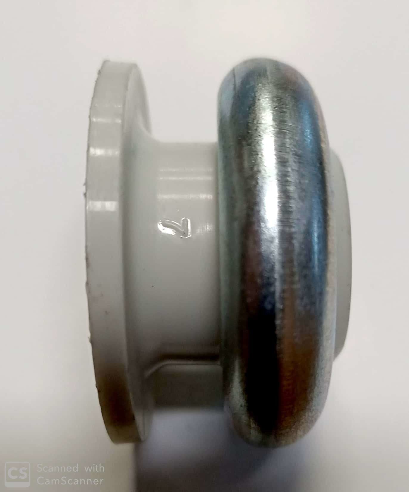 Cuscinetto A Cerniera EP Sinistro, Altezza 17mm, Lunghezza 100mm, Larghezza 48mm – Per Asse 6x6mm, Zincato Cromato