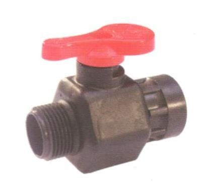 Valvola sfera con girello MF 1' in polipropilene