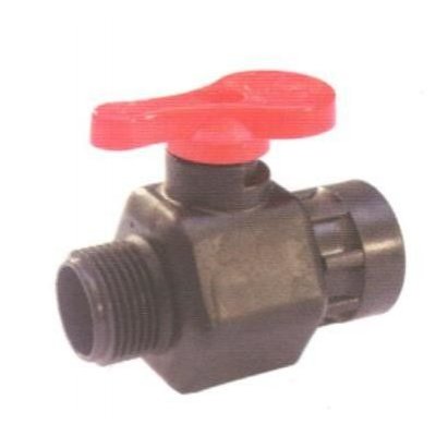 Valvola sfera con girello MF 1' in polipropilene