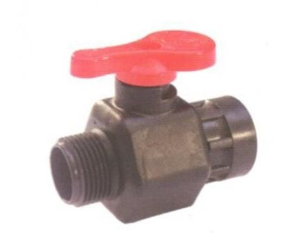 Valvola sfera con girello MF 1' in polipropilene