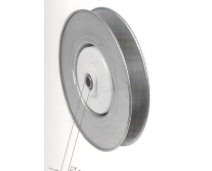 Puleggia con riduttore 1:2,6 ad INFILARE con foro quadro mm 13