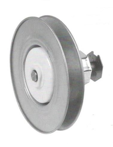 Puleggia con calotta e riduttore  1:2,6 ad INFILARE con foro quadro mm 13