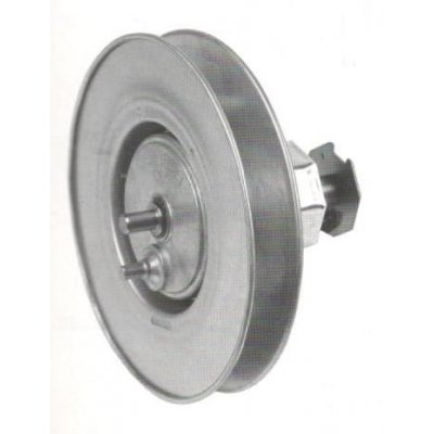 Puleggia con riduttore 1:2,66 e calotta ottagonale d. 200 mm