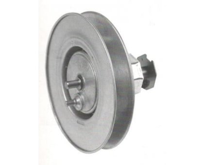 Puleggia con riduttore 1:2,66 e calotta ottagonale d. 200 mm