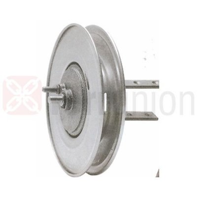 Puleggia con riduttore 1:2,5 d. mm 240 per rullo legno