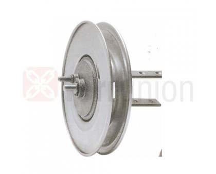 Puleggia con riduttore 1:2,5 d. mm 240 per rullo legno