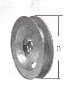 Puleggia in metallo per palo legno d. 180 mm