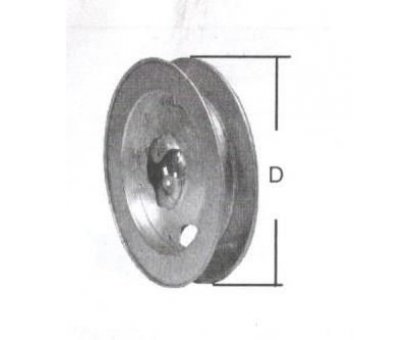 Puleggia in metallo per palo legno d. 180 mm