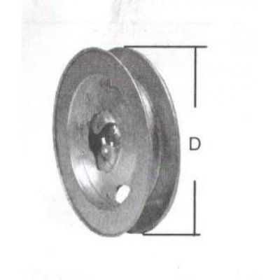 Puleggia in metallo per palo legno d. 200 mm