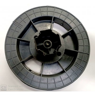 Puleggia in PVC d. 220 mm perno interno per calotta liscia mm 60