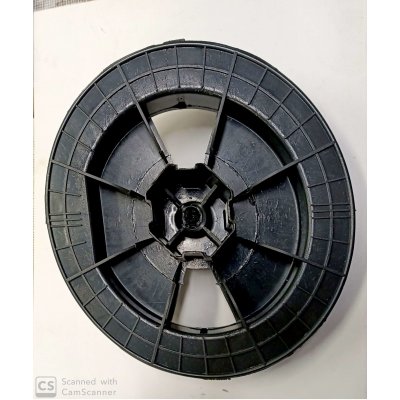 Puleggia in PVC d. 220 mm perno esterno per calotta liscia mm 60