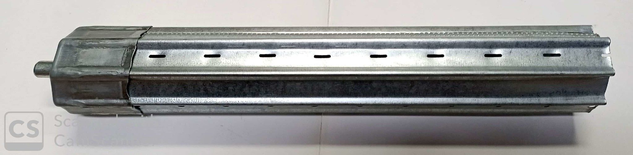 Prolunga per rullo ottagonale nervato con calotta in metallo