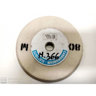 Mola abrasiva a smusso mm 150 x 10 foro 16 al corindone grana 80