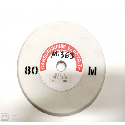 Mola abrasiva a smusso mm 200 x 8 foro 20 al corindone grana 80